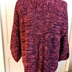 Shimmer Multicolor Red Sweater 3x